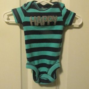 Just One You Boys Newborn "Happy" Bodysuit